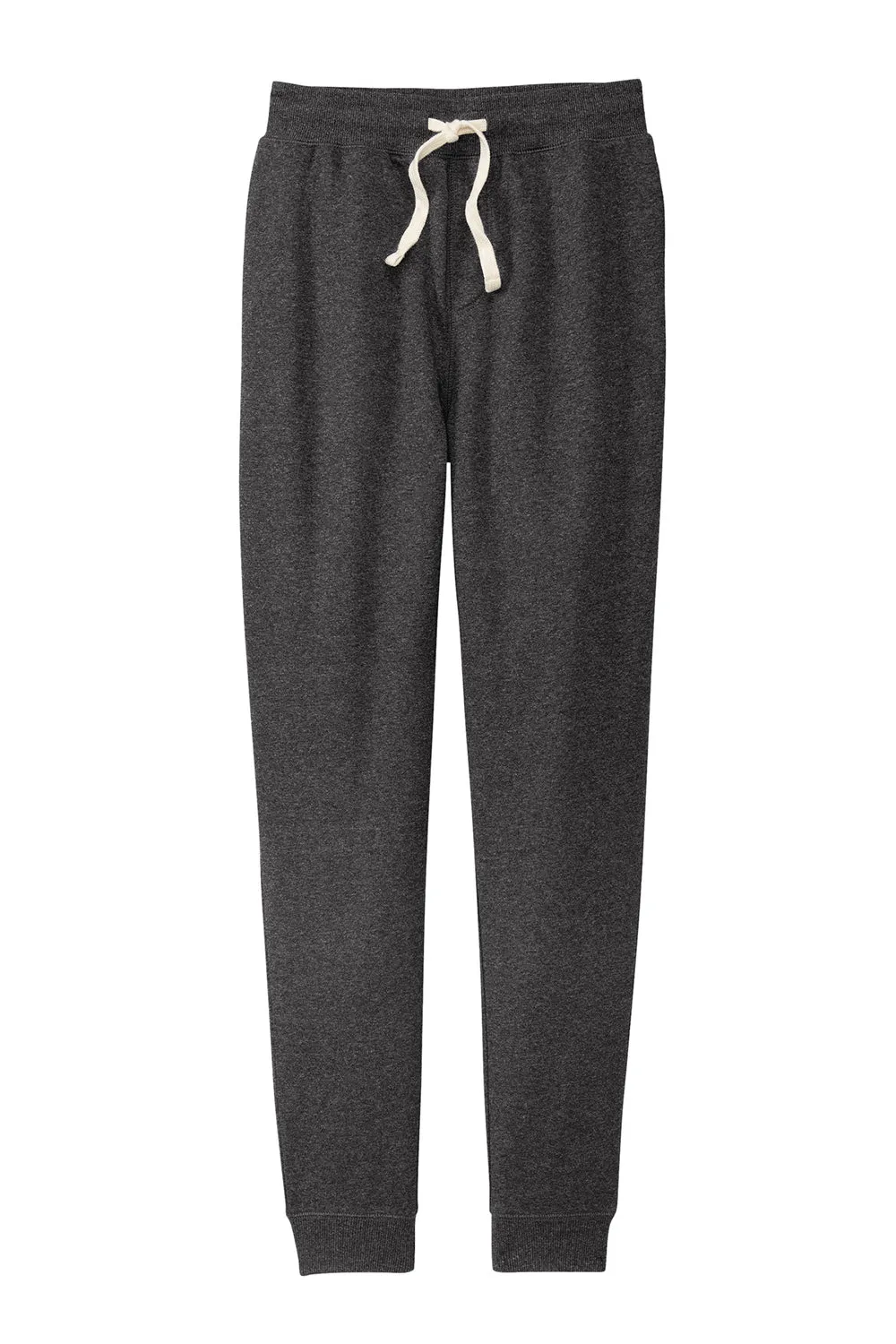 Pantalon de jogging en polaire réutilisée District pour hommes avec poches - Gris charbon chiné