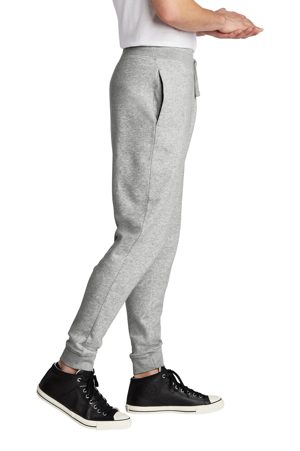 Pantalon de jogging en polaire V.I.T. pour hommes avec poches - Gris clair chiné