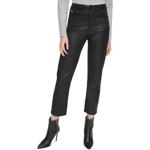 DKNY Jeans Femme Pantalon droit à taille haute