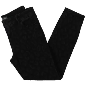 DL1961 Jeans à la cheville en coton à imprimé animalier pour femmes
