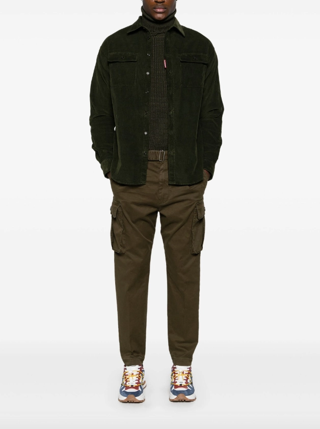 Dsquared2 tapered-leg cotton cargo trousers