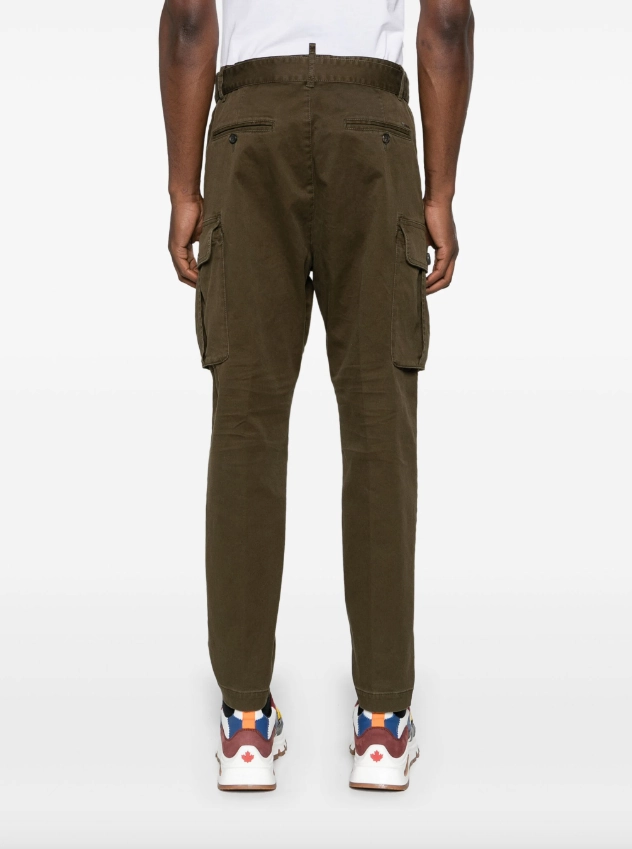 Dsquared2 tapered-leg cotton cargo trousers