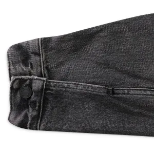 VESTE NOIRE EN JEAN RELIEF