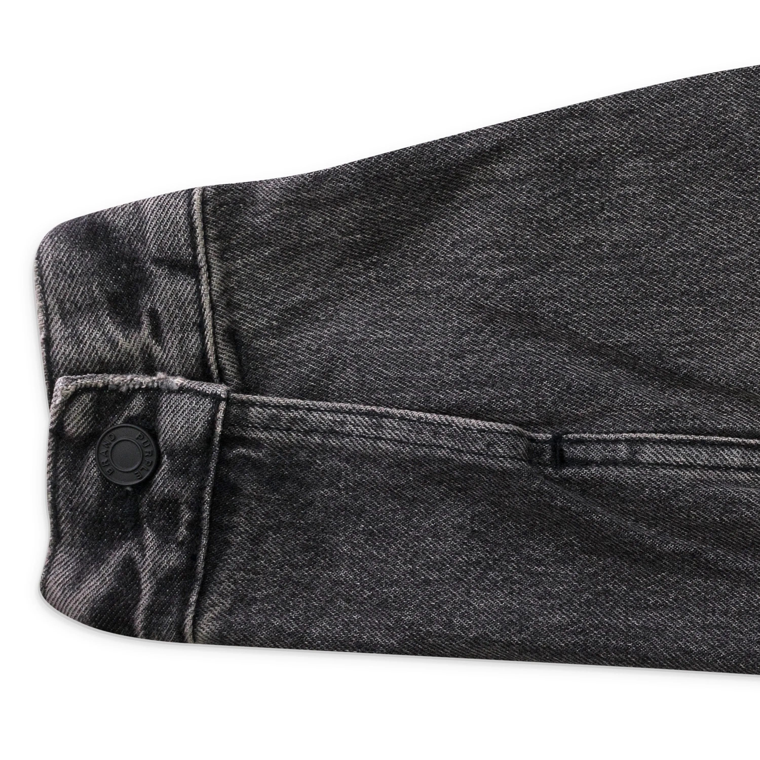 VESTE NOIRE EN JEAN RELIEF