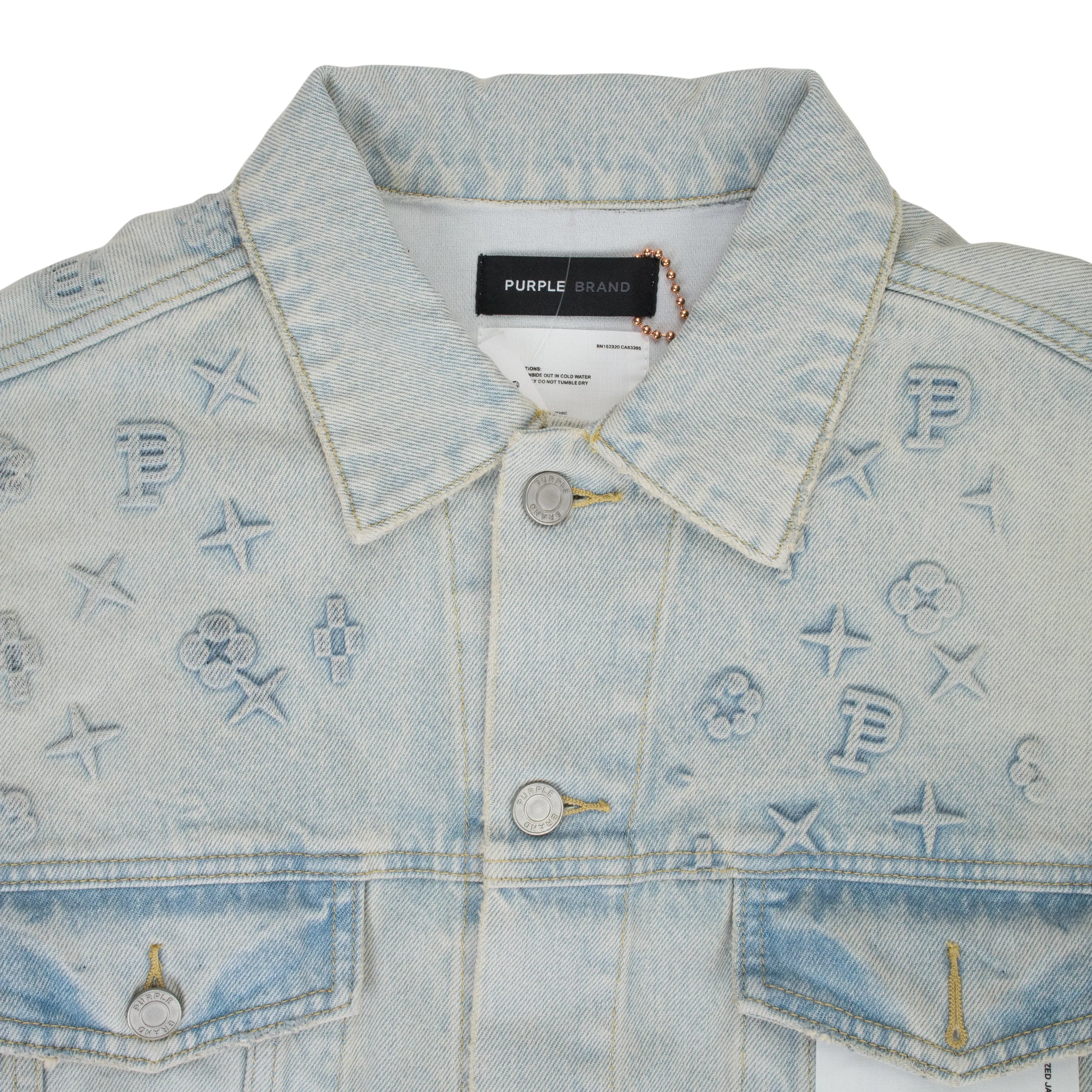 VESTE BOSSELLÉE Indigo VESTES EN DENIM