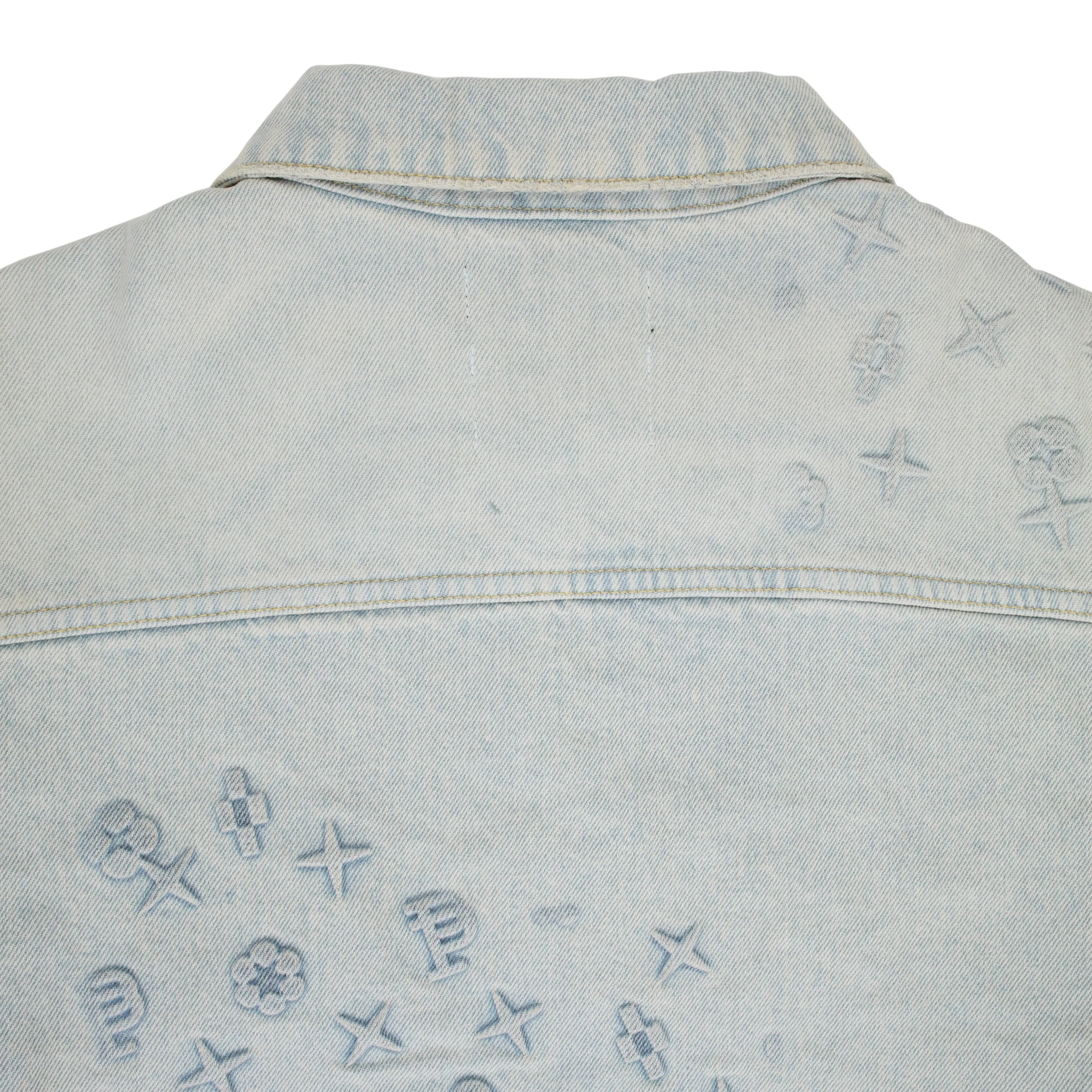 VESTE BOSSELLÉE Indigo VESTES EN DENIM
