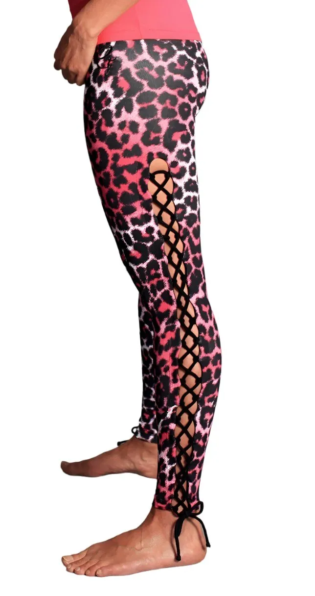 Equilibrium Activewear Legging à lacets L763 Pink Panther