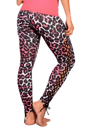 Equilibrium Activewear Legging à lacets L763 Pink Panther