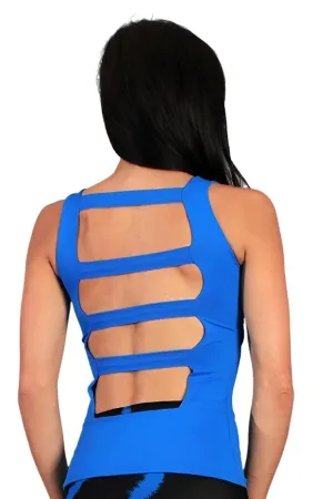 Haut à dos en échelle Equilibrium Activewear LT1053 Royal