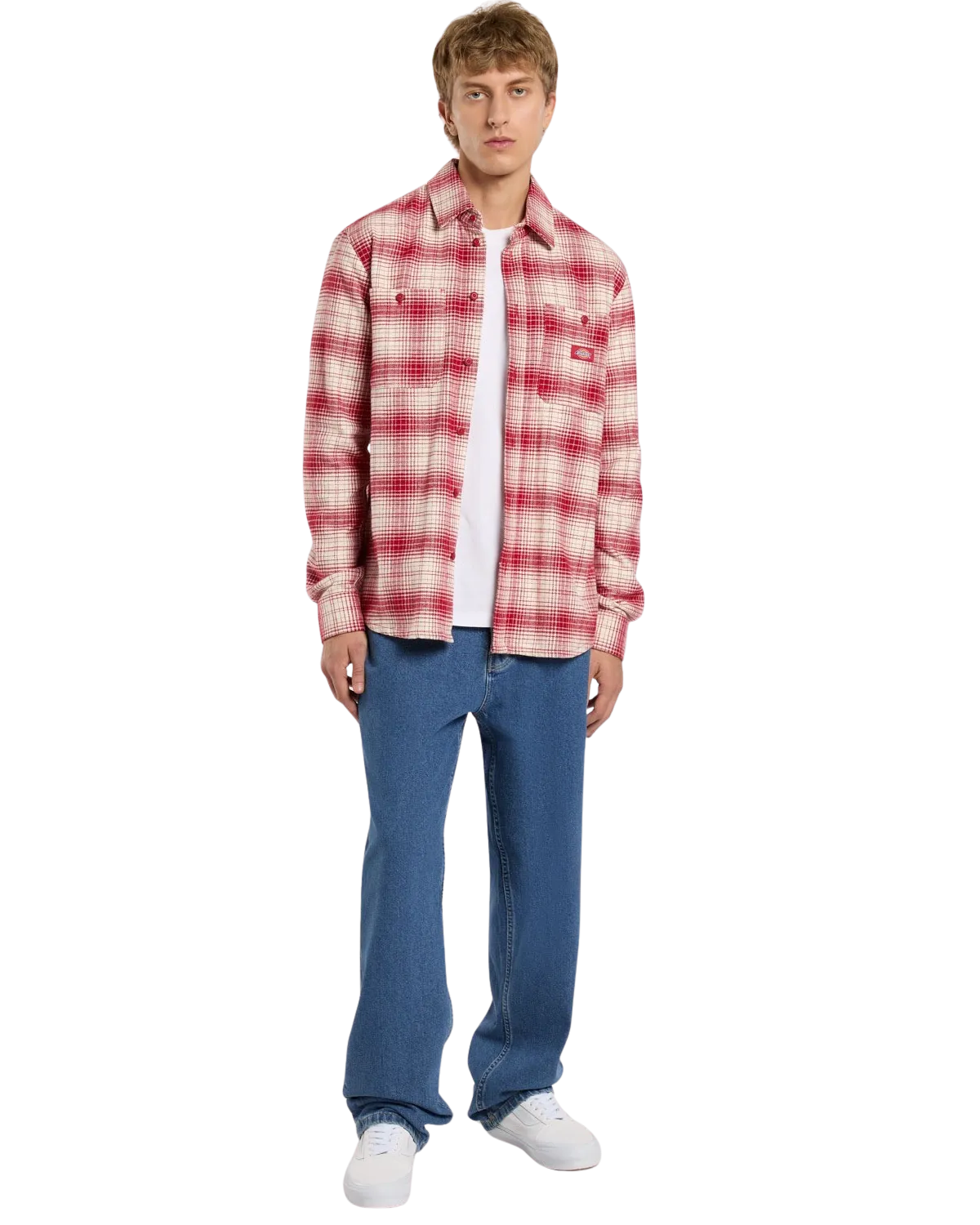 T-shirt Evansville en Rouge Anglais