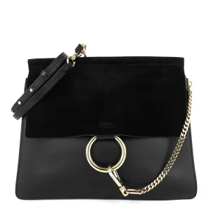 Sac Faye Medium en Suède et Cuir Bags_Chloé
