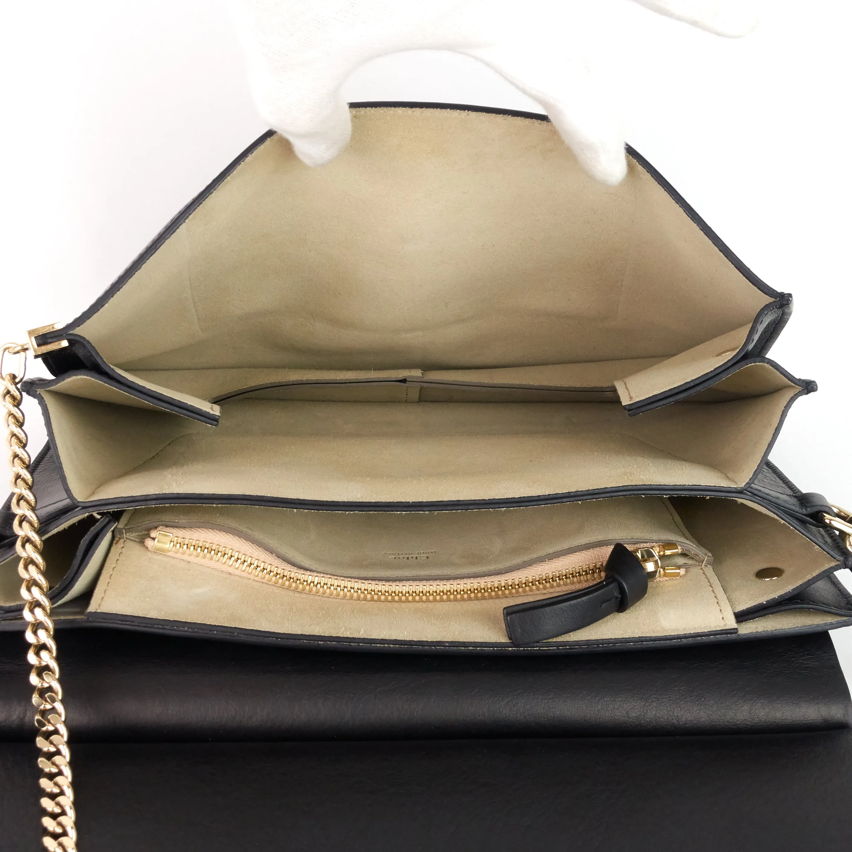 Sac Faye Medium en Suède et Cuir Bags_Chloé