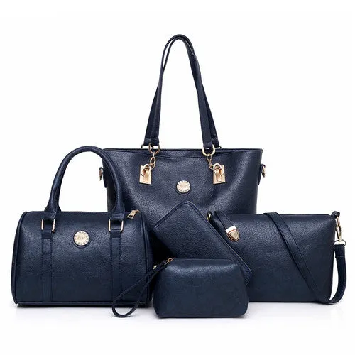 Ensemble de 5 pièces de sacs mère femme Luxe, sacs à main pour femmes, sacs à épaule en cuir designer, pochettes et sacs à main, sac bandoulière tendance, Fashion Nova Bags