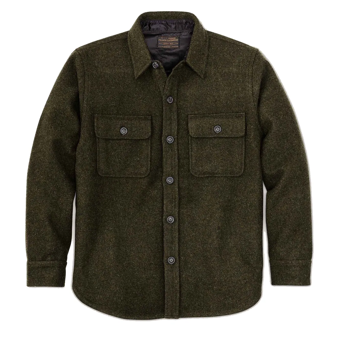 Filson CPO Veste en Laine Vert Forêt