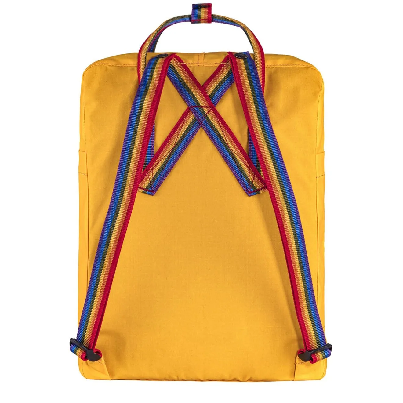 Sac à dos classique Fjallraven Kanken en jaune chaud avec motif arc-en-ciel Sacs Fjallraven Kanken