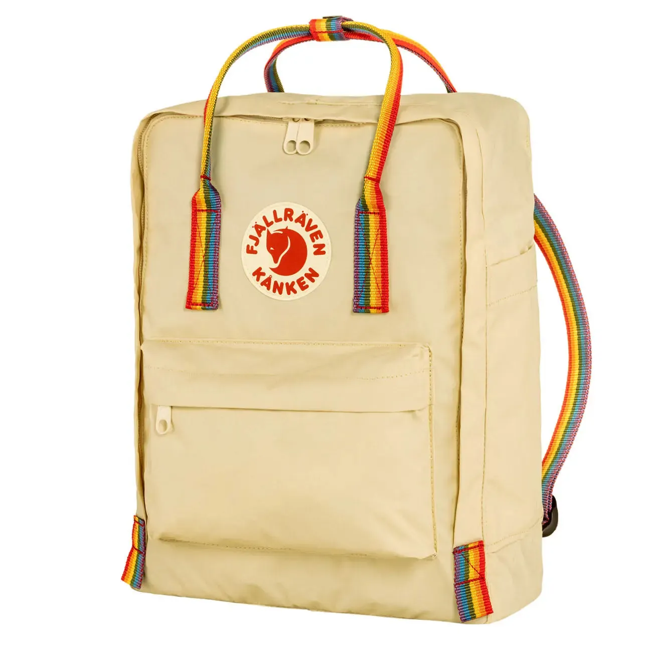 Fjallraven Kanken Sac à dos Classic Rainbow Chêne clair / Motif arc-en-ciel Sacs Fjallraven Kanken