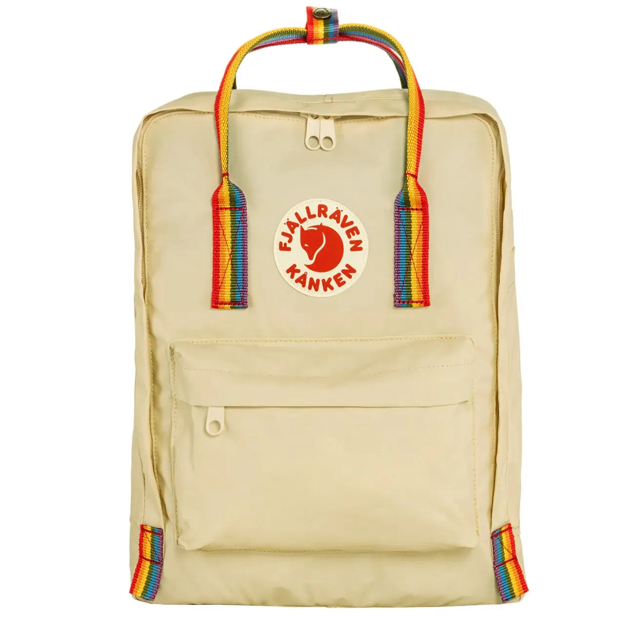 Fjallraven Kanken Sac à dos Classic Rainbow Chêne clair / Motif arc-en-ciel Sacs Fjallraven Kanken