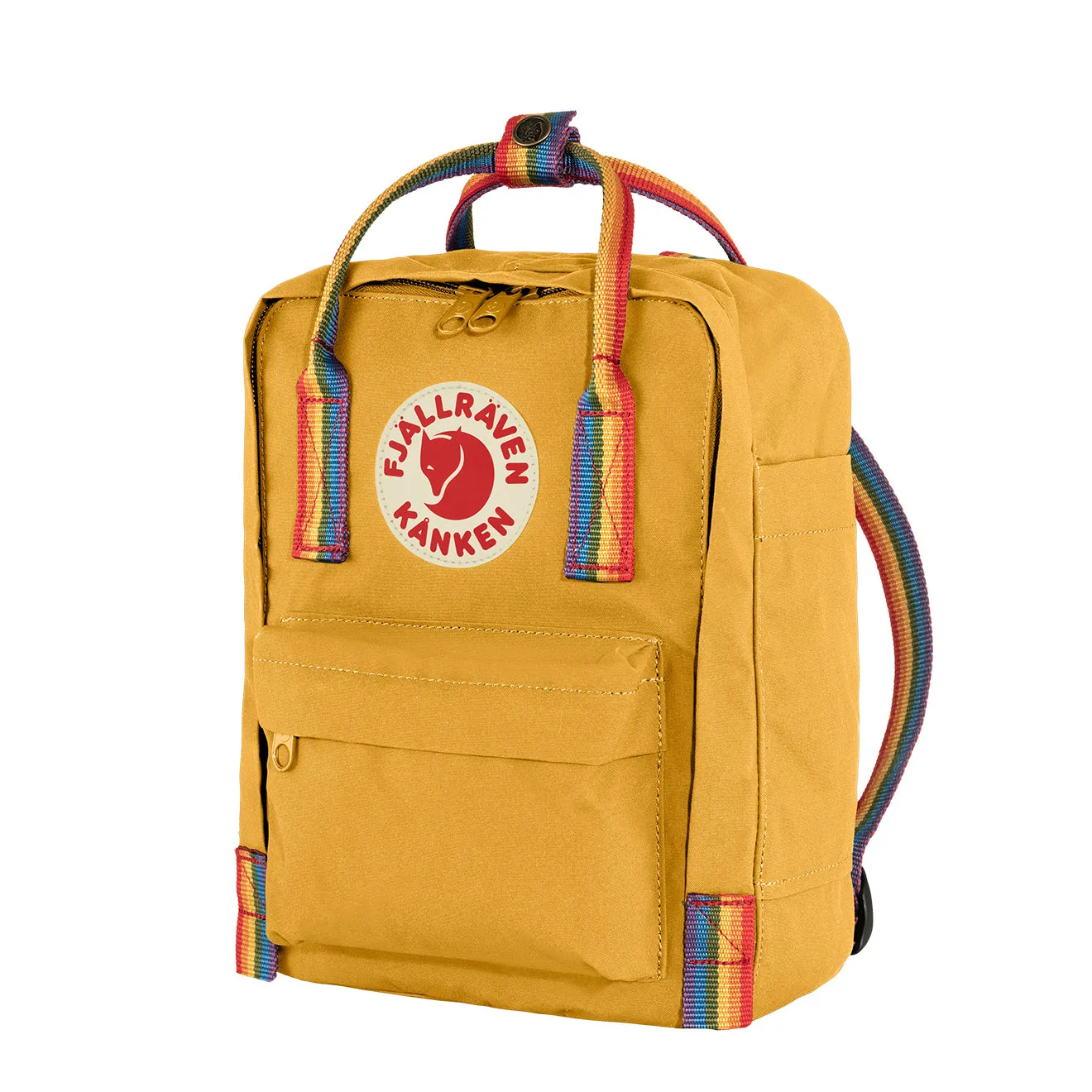 Fjallraven Kanken Mini Arc-en-ciel Ocre / Sacs Arc-en-ciel Fjallraven Kanken