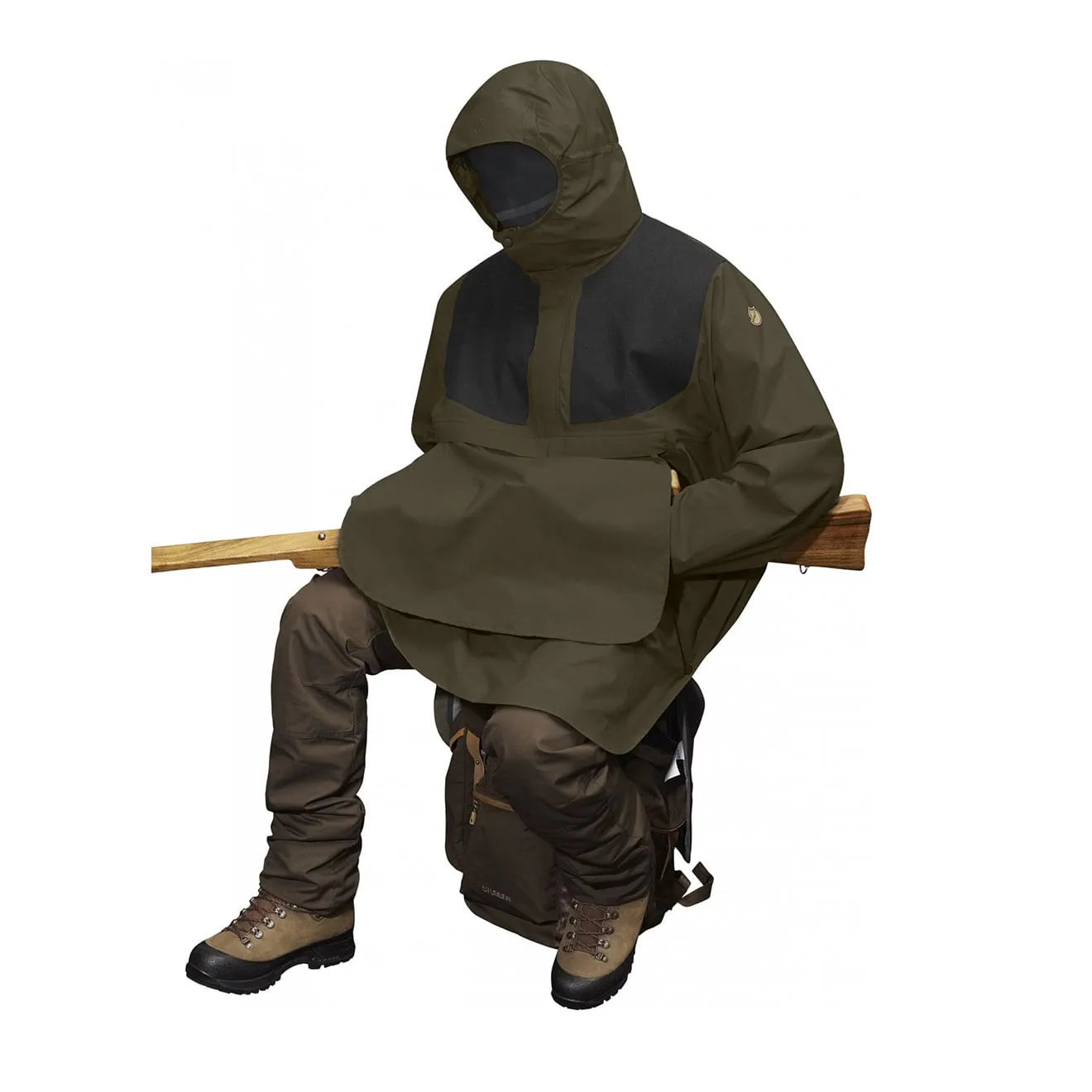 Fjallraven Poncho imperméable éco-responsable Lappland vert olive foncé