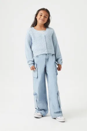 Forever 21 Jeans Cargo à Strass pour Filles (Enfants) Denim Clair Forever 21