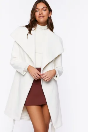 Manteau ceinturé pour femme Forever 21 Vanille