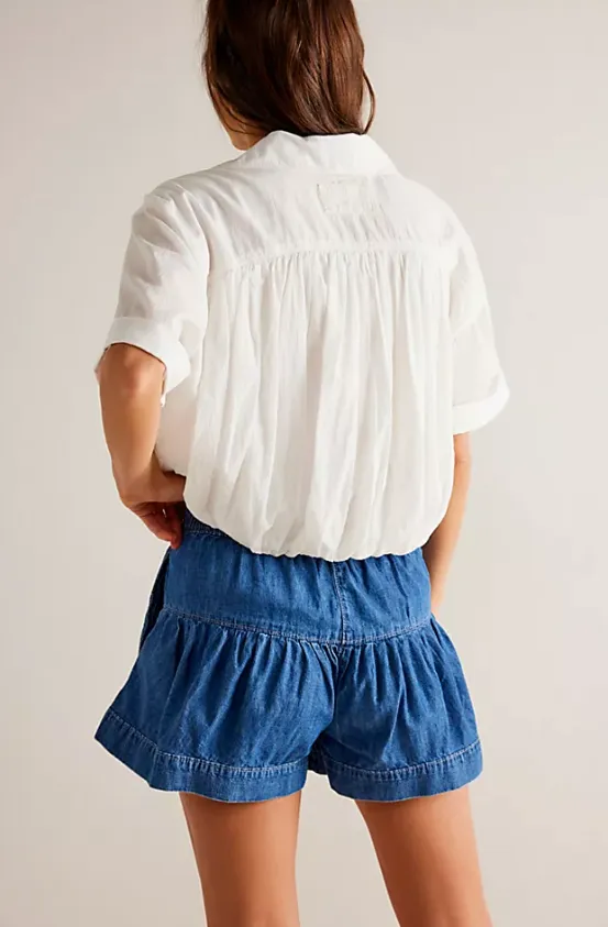 Free People Shorts en Jean Fleur