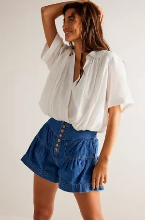Free People Shorts en Jean Fleur