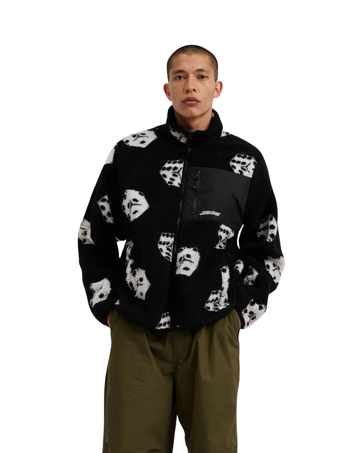 Veste en polaire Freestyle à motif gros dés