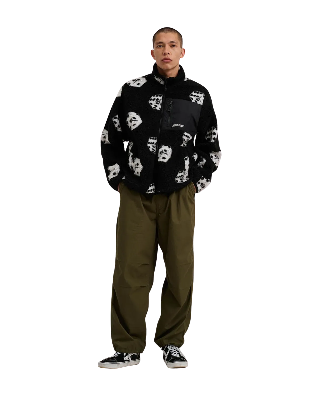 Veste en polaire Freestyle à motif gros dés