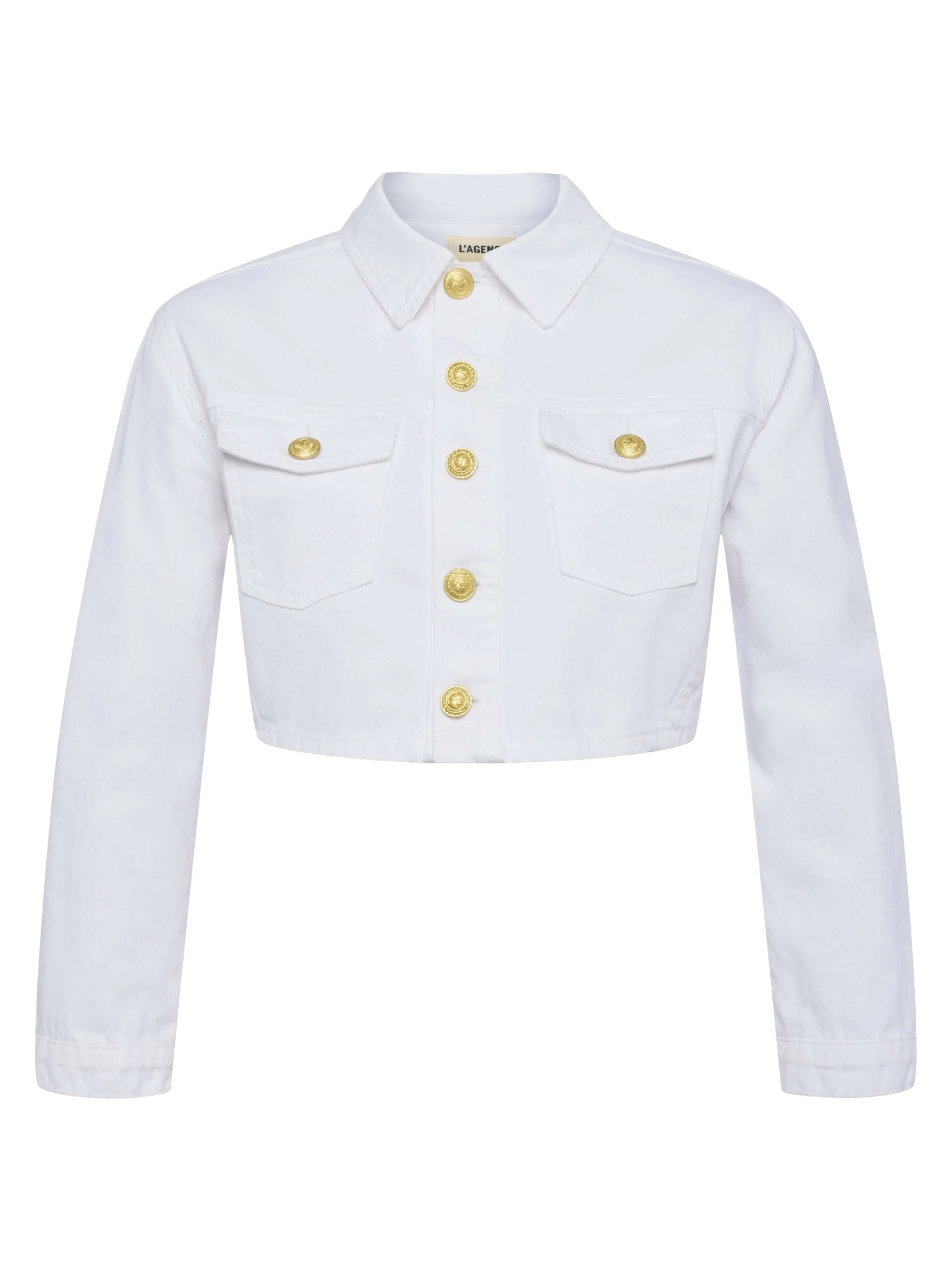 Veste en jean Genevie coupée