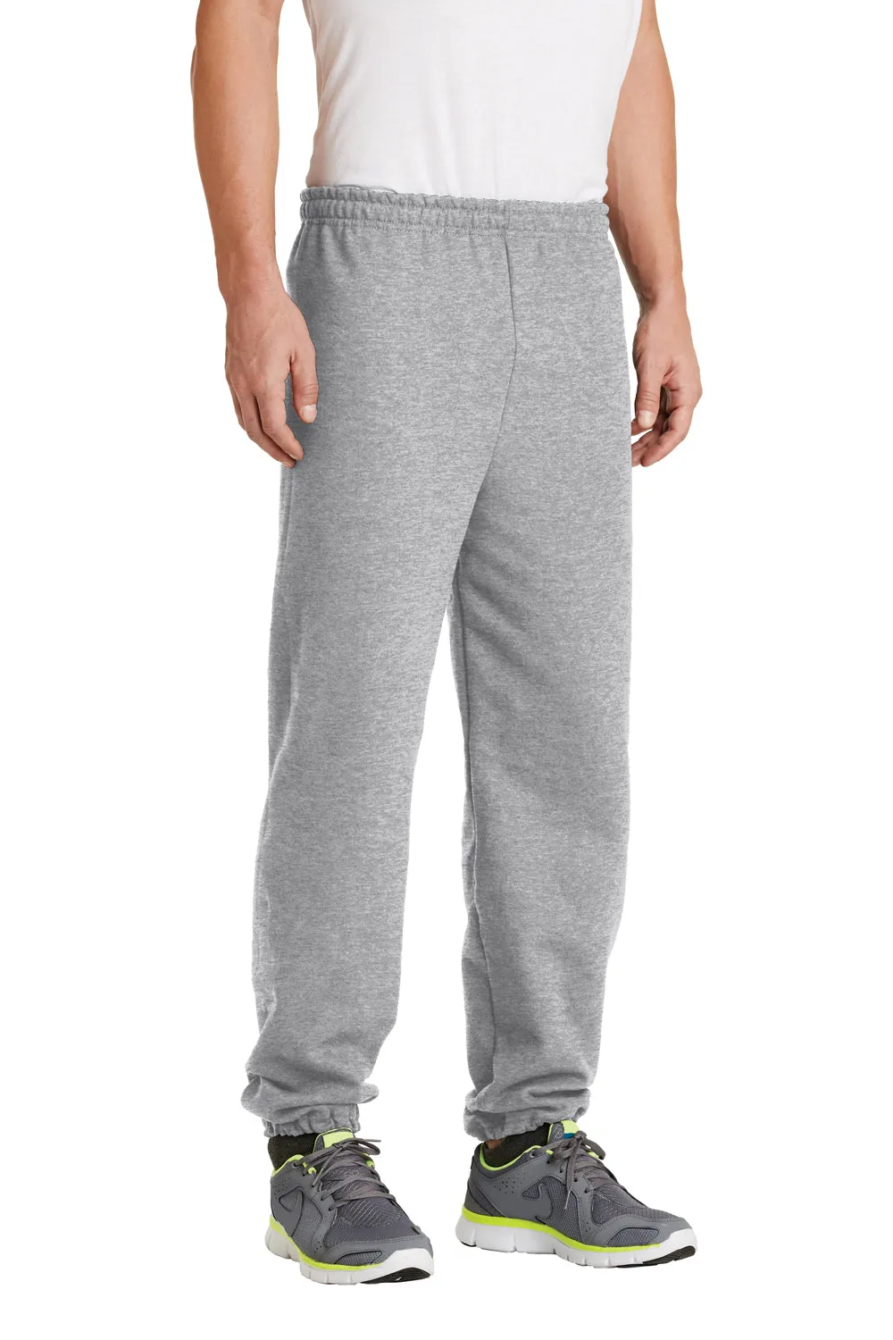 Pantalon de survêtement pour hommes Gildan en mélange lourd - Gris sport
