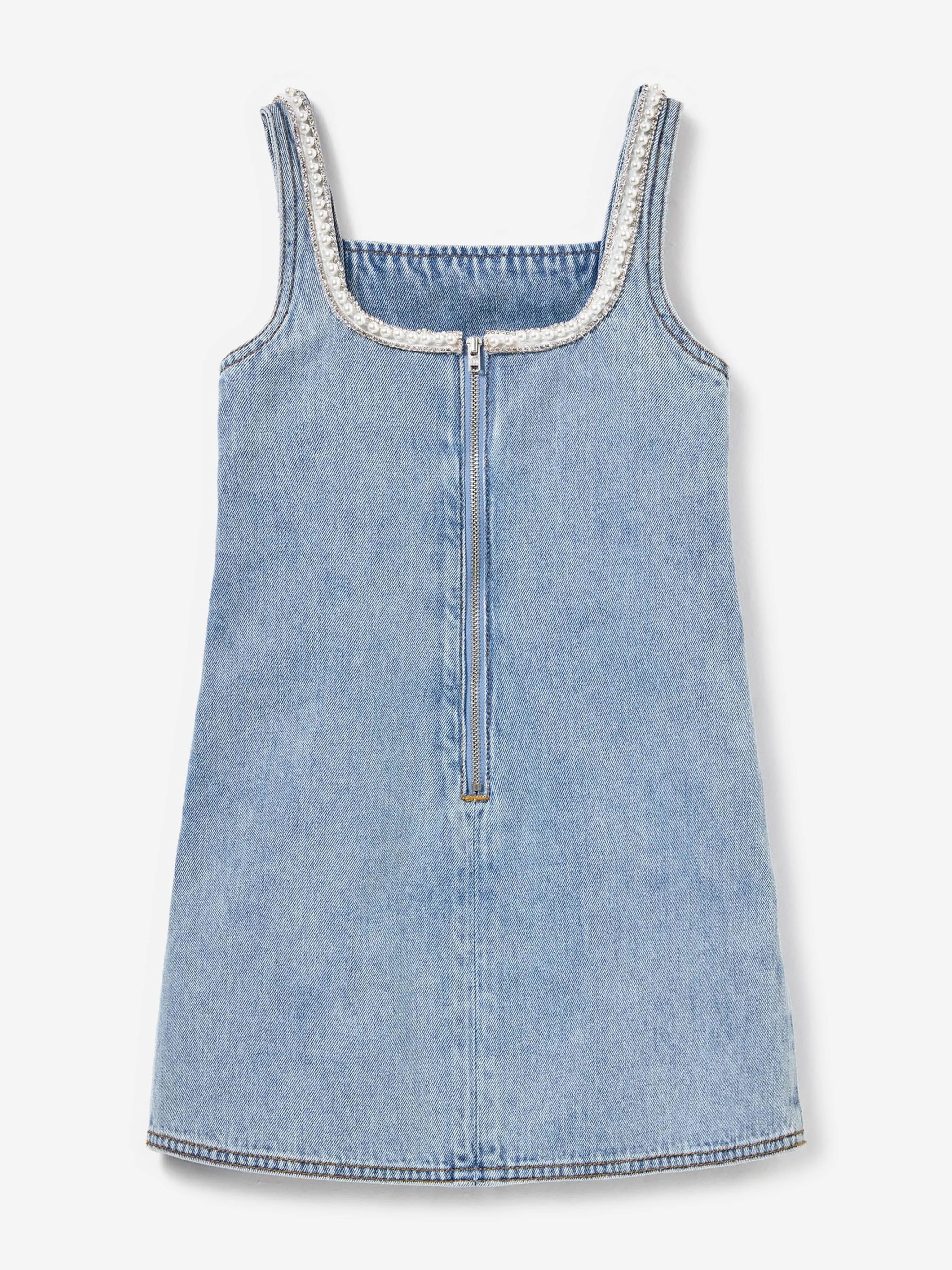Robe en jean pour filles en bleu