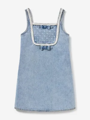 Robe en jean pour filles en bleu