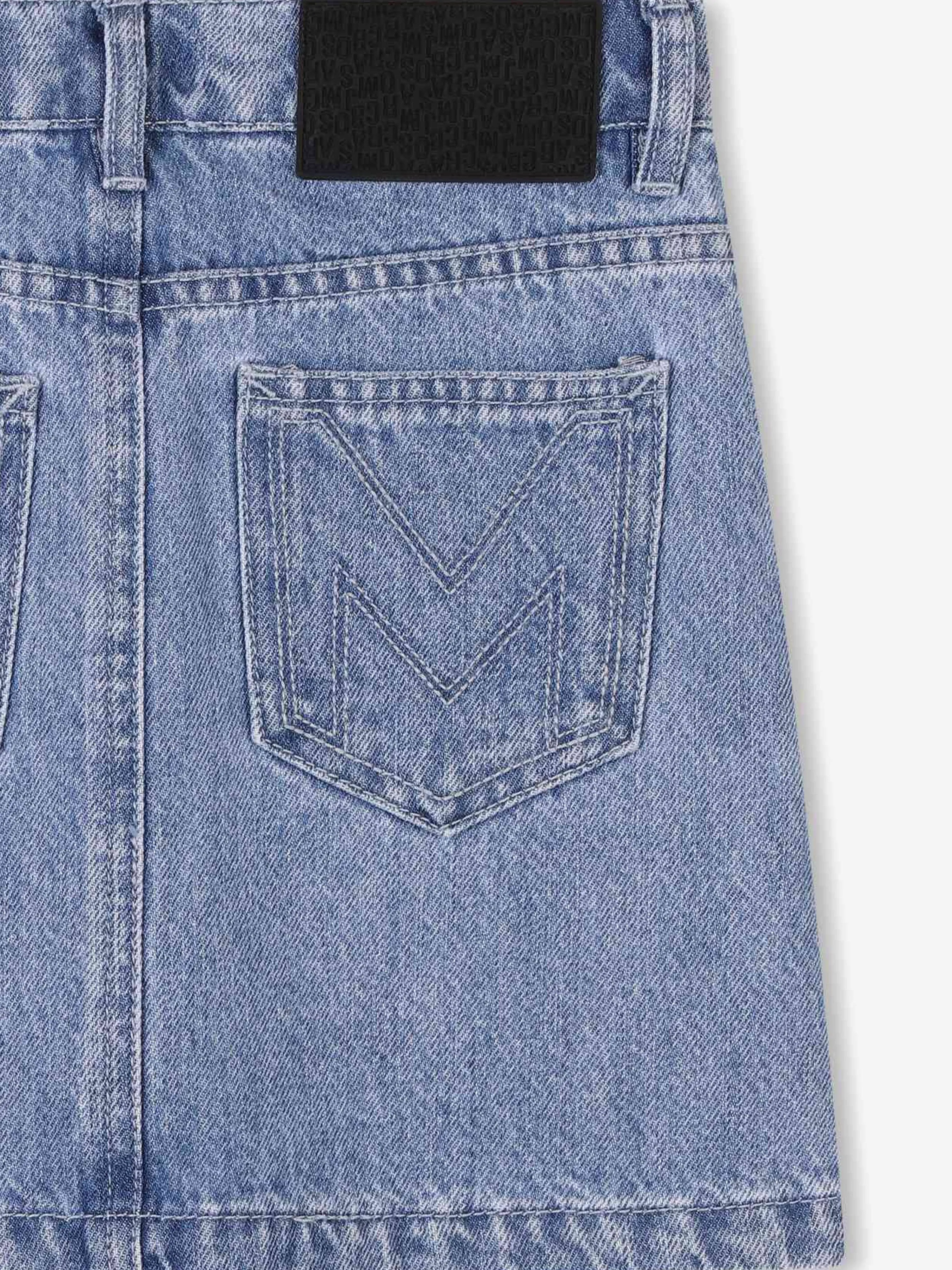 Jupe en jean diamanté bleu pour filles
