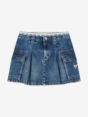 Jupe Sportive en Jean Bleu pour Filles