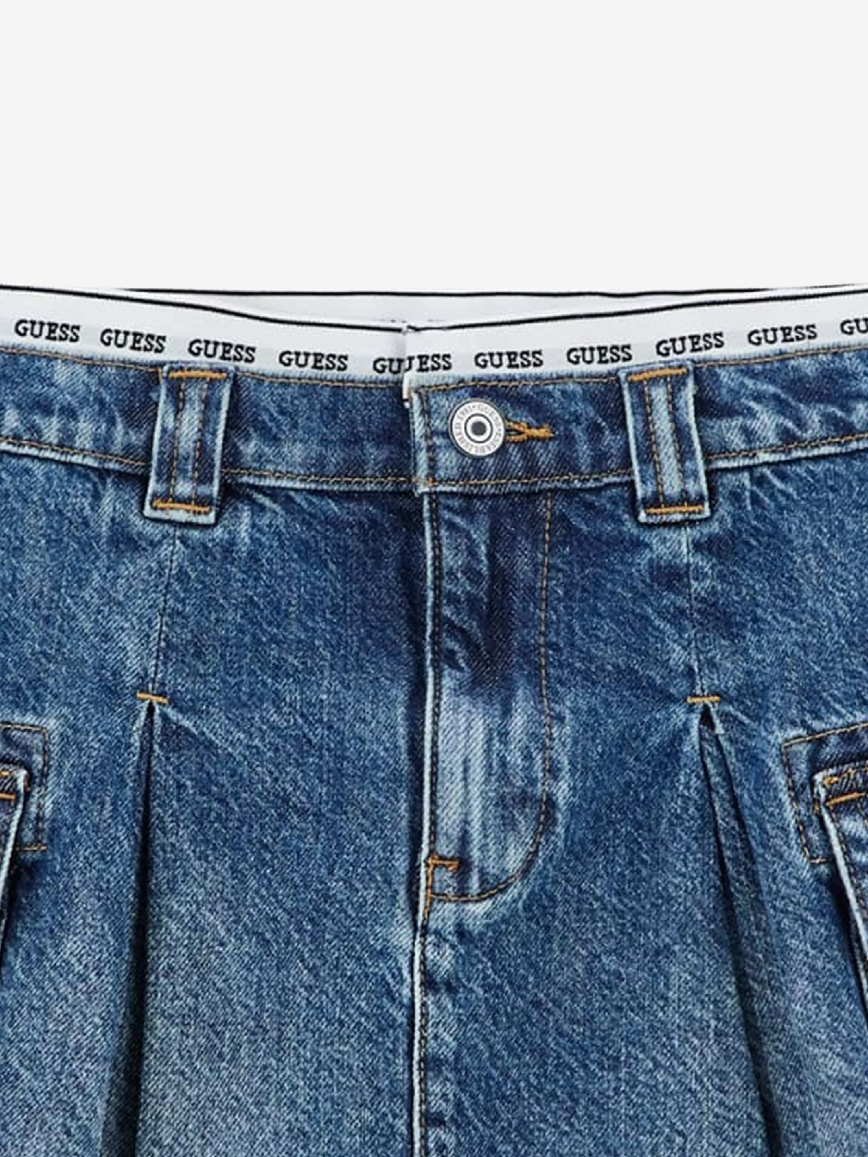 Jupe Sportive en Jean Bleu pour Filles