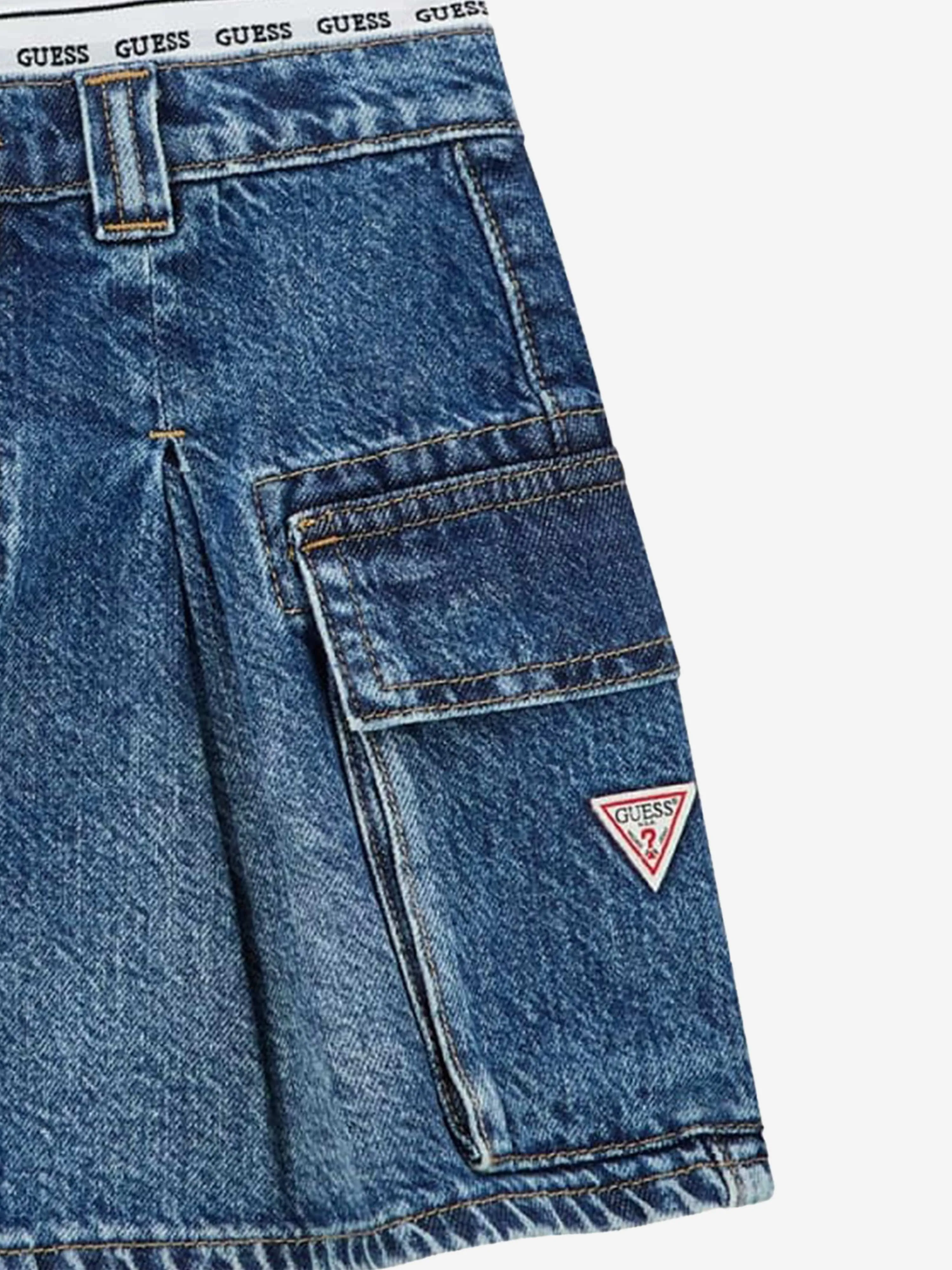 Jupe Sportive en Jean Bleu pour Filles