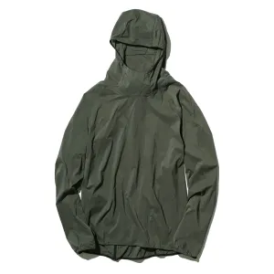 Goldwin Pullover Veste Coupe-Vent Flottante à Capuche Vert Olive