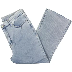 Good American Jeans Femme Effilés à Ourlet Brut Court
