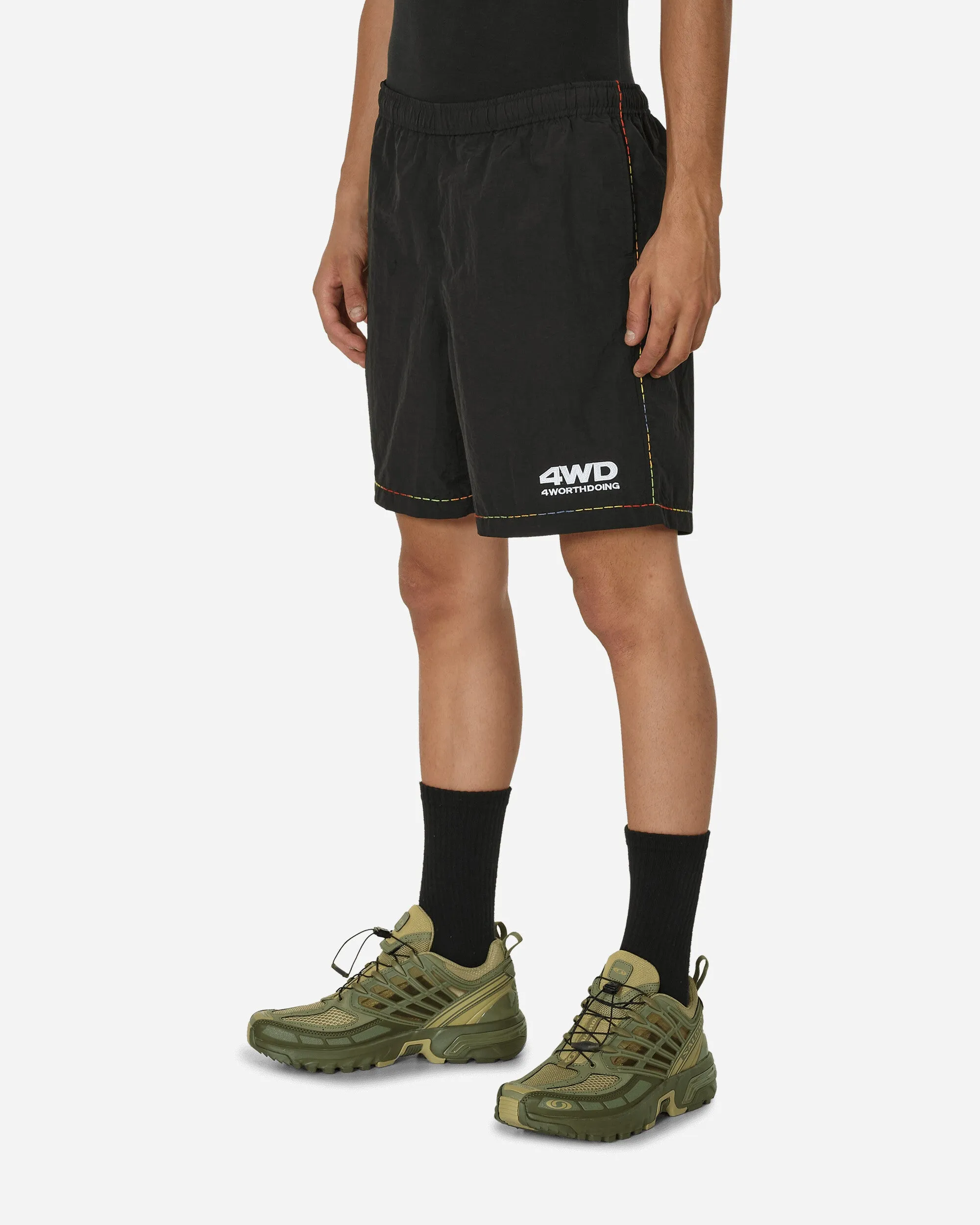 Short en dégradé de coutures noir