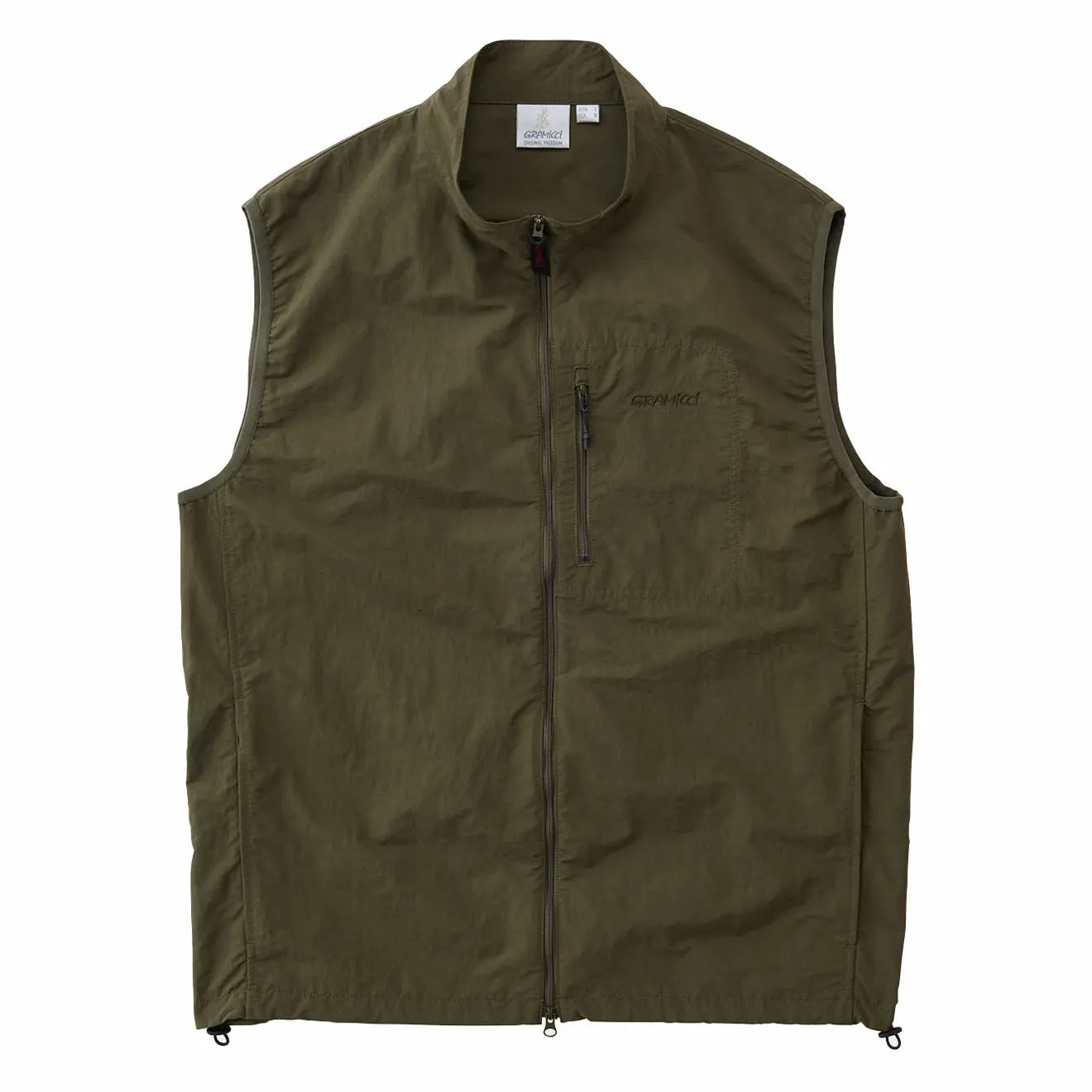Veste en nylon Gramicci vert olive foncé