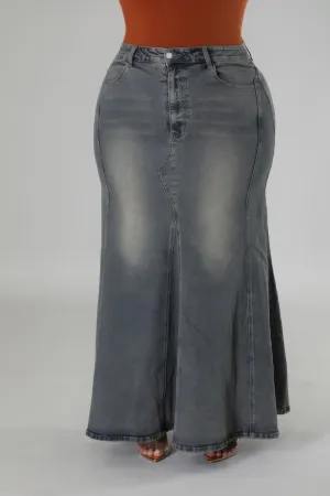 Jupe stretch taille haute