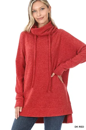 HT-25061C5 Zenana Pull tunique en mélange brossé Hacci