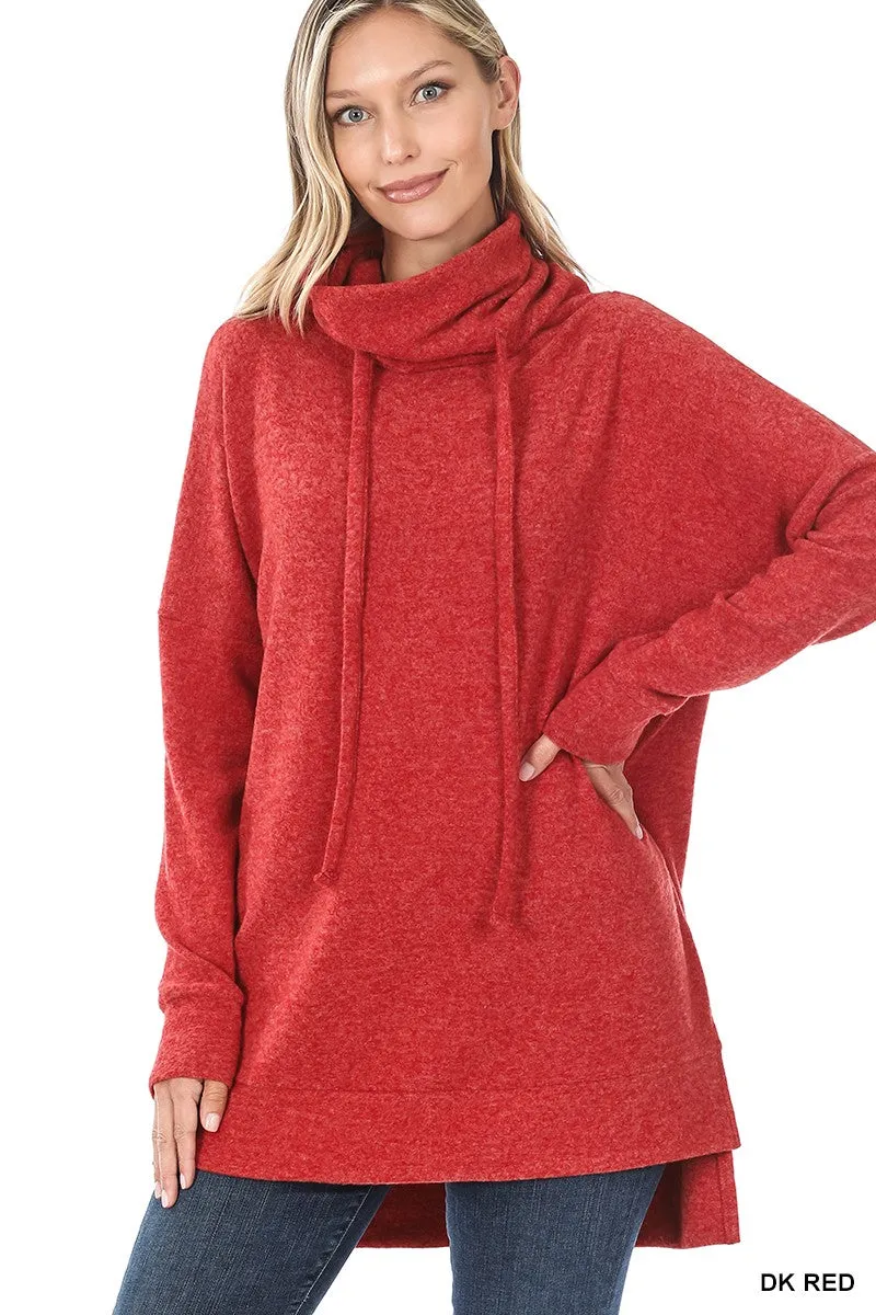 HT-25061C5 Zenana Pull tunique en mélange brossé Hacci