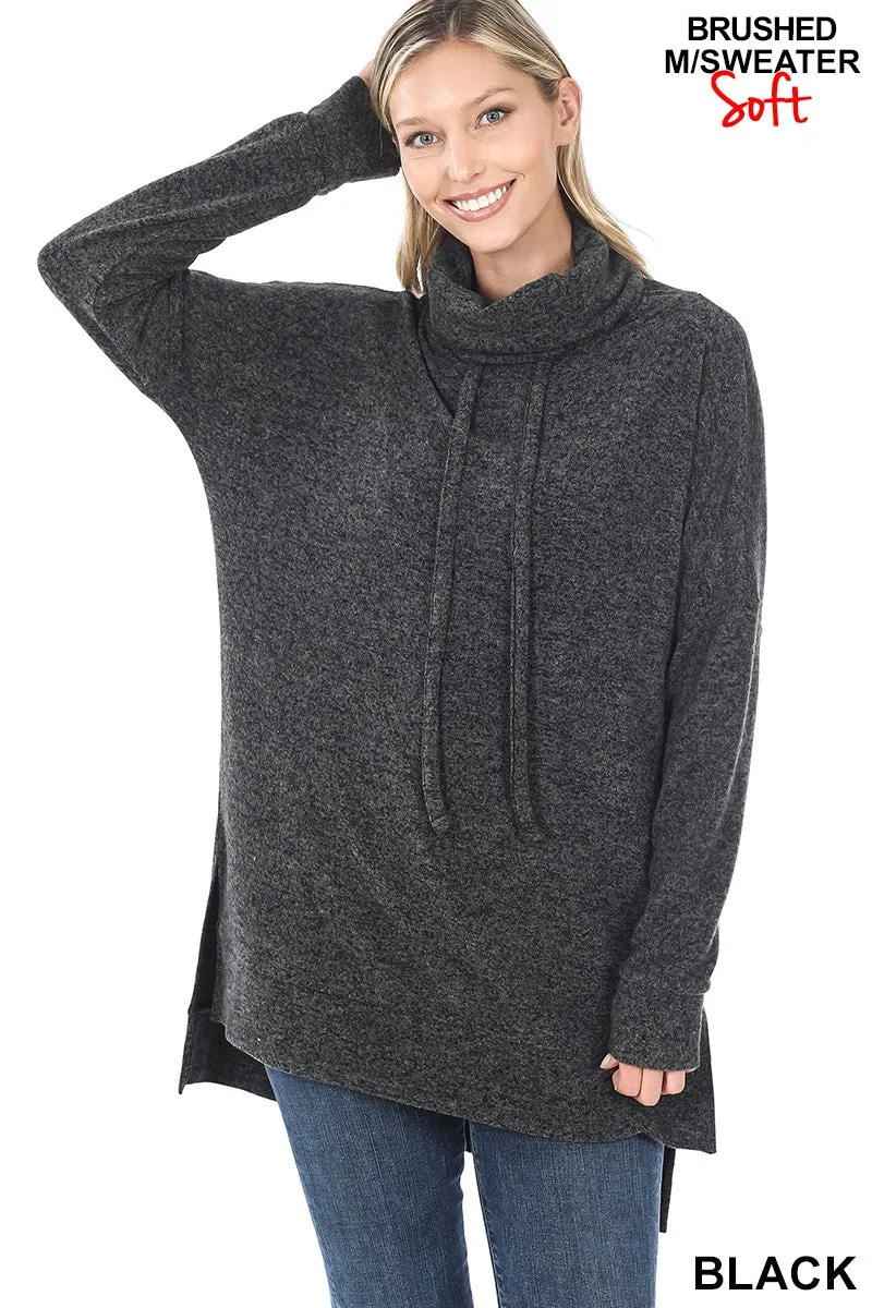 HT-25061C5 Zenana Pull tunique en mélange brossé Hacci