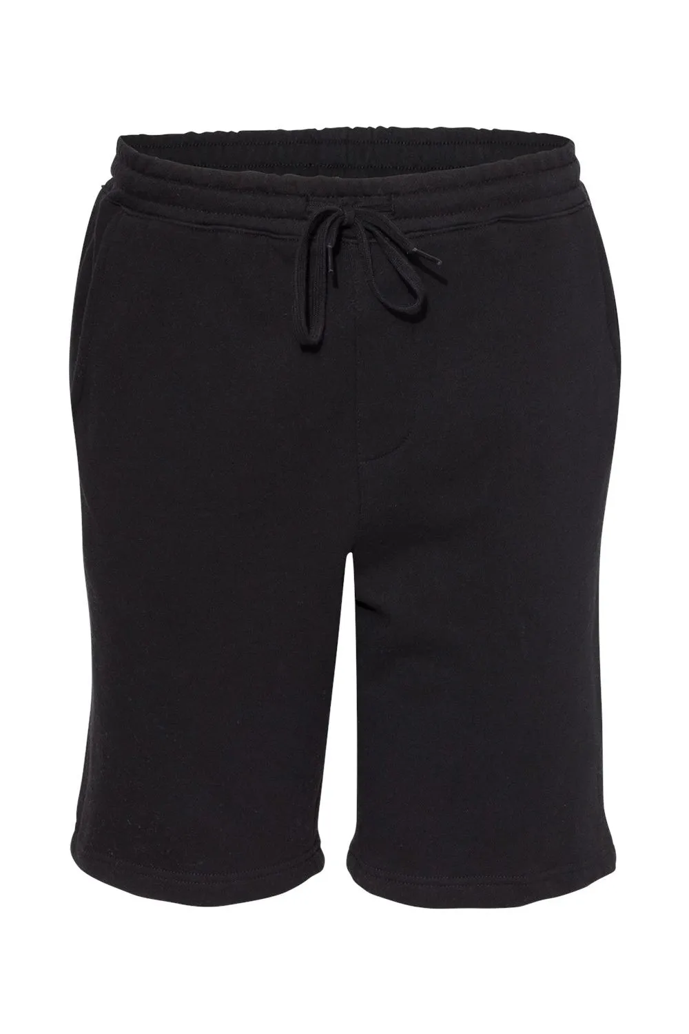 Independent Trading Company Shorts en Polaire pour Homme avec Poches - Noir