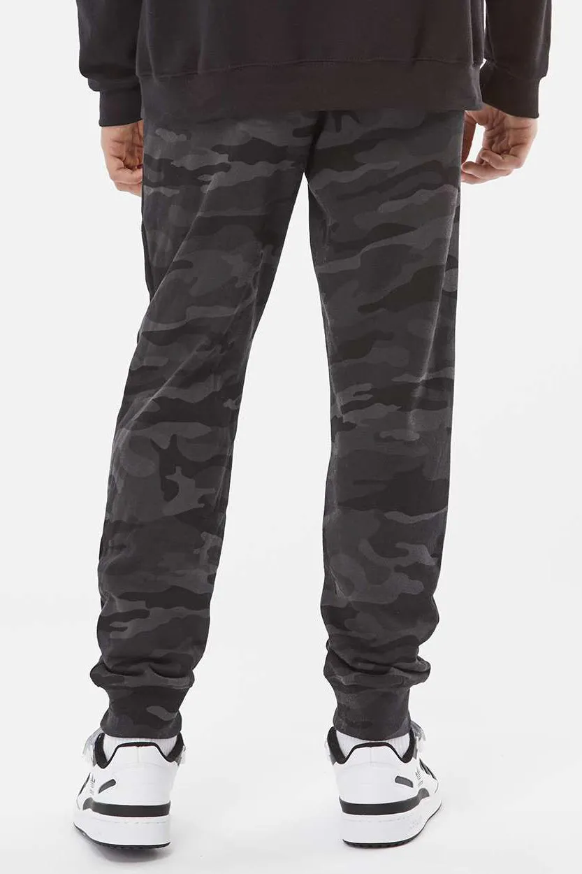 Pantalon de survêtement en polaire pour hommes avec poches - Camouflage noir