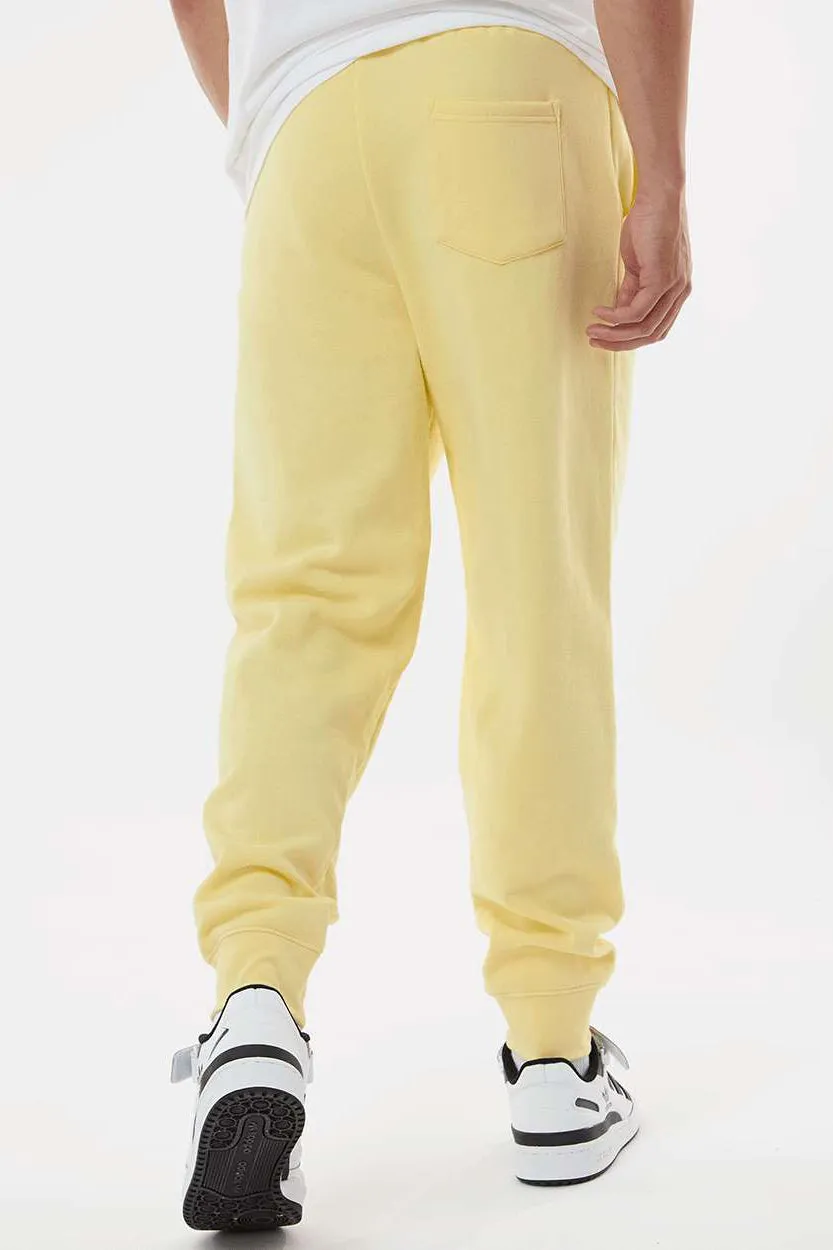 Pantalon de survêtement en polaire pour hommes avec poches - Jaune clair