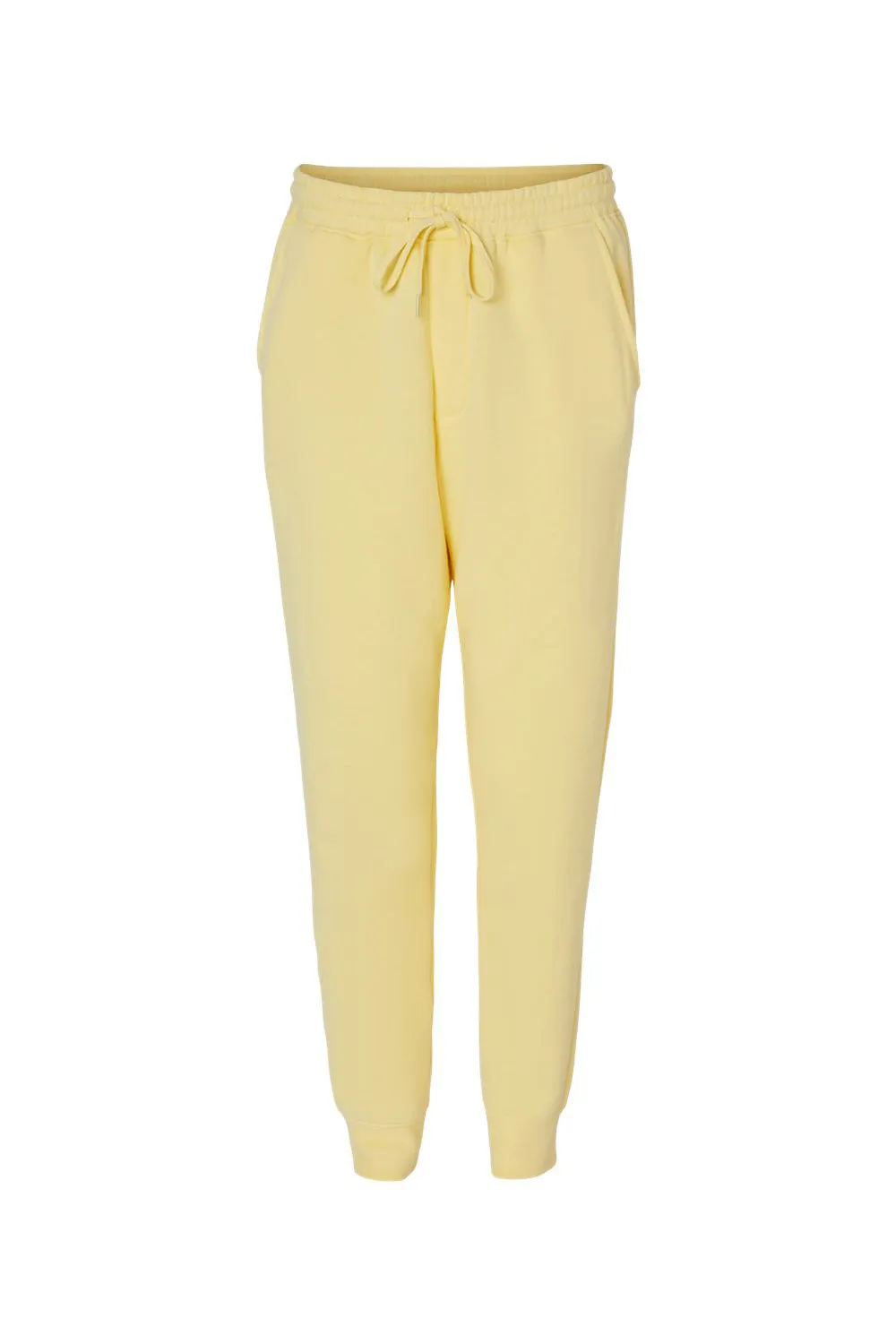 Pantalon de survêtement en polaire pour hommes avec poches - Jaune clair