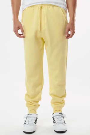 Pantalon de survêtement en polaire pour hommes avec poches - Jaune clair